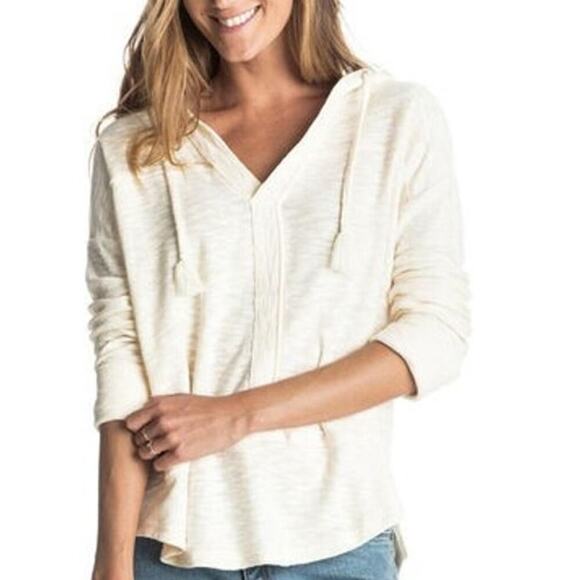 Roxy Good Vibration Slub Knit Beachy Hoodie (L) - Picture 2 of 11